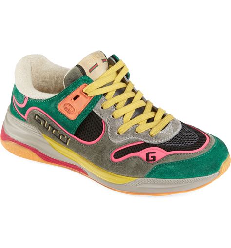 gucci leather and lace high top sneaker|Gucci ultrapace sneakers.